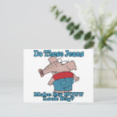 お尻はジーンズの漫画で大象に見える ポストカード (スタンド正面)