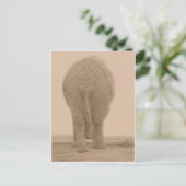 お尻は大きいですか？セピア ポストカード (スタンド正面)