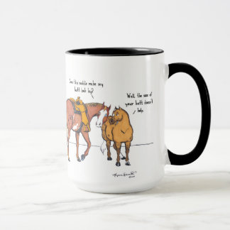 お尻は大きいマグを見ます マグカップ