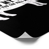 お尻をさすってから豚肉を引っ張って Funny Bbq T  ポスター (角)