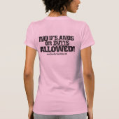 お尻を失って下さい Tシャツ (裏面)