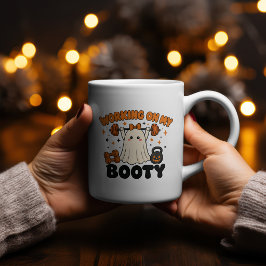 お尻を鍛えるゴースト フィットネス デザイン コーヒーマグカップ