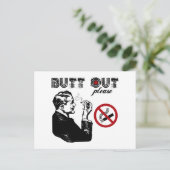 お尻アウトお願い ポストカード (スタンド正面)