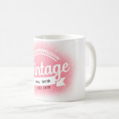お尻カスタムヴィンテージの誕生日が完璧に歳を迎える コーヒーマグカップ (正面右)