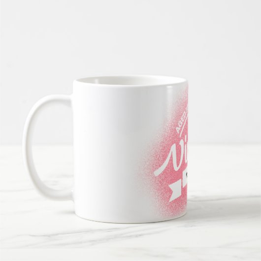 お尻カスタムヴィンテージの誕生日が完璧に歳を迎える コーヒーマグカップ (左)