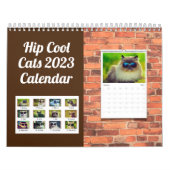 お尻カッコいいネコ2023カレンダー、ウォールカレンダープランナー カレンダー (カバー)