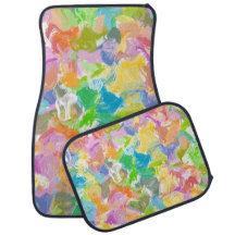 お尻カラフル鮮やか夏絵を描（ばちゃばちゃ）跳ねるパターン