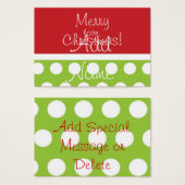 お尻クリスマスギフトタグ (正面&裏面)