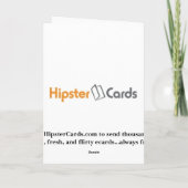 お尻クリスマス雪だるま シーズンカード (裏面)