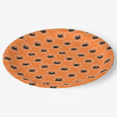 お尻ク不気味ローリークモハロウィーン ペーパープレート (アングル)