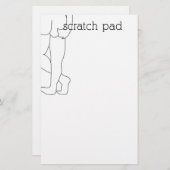 お尻スクラッチパッド固定 便箋 (正面/裏面)