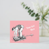 お尻スパンキング機特許はがき ポストカード (スタンド正面)