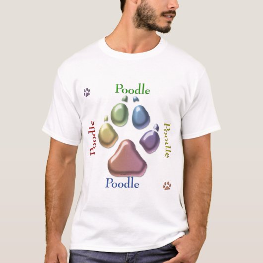 お尻ズスクエアプードル Tシャツ (正面)