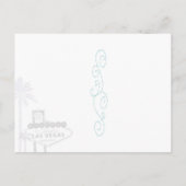 お尻トワイライトラスベガスウェディング日付を保存 案内ポストカード (裏面)