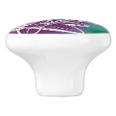 お尻ドラゴンフライかわいらしサマーモダンフローラアート セラミックノブ (側面)