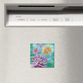 お尻ドラゴンフライかわいらしサマーモダンフローラアート マグネット (インサイチュ (食洗機))