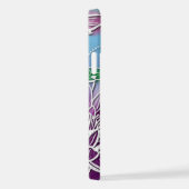 お尻ドラゴンフライかわいらしモダン春フローラアート iPhoneケース (右側面)