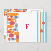 お尻バルミツワー保存日付 案内ポストカード (正面/裏面)