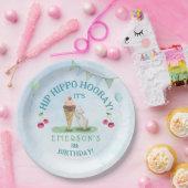お尻ヒッポホレイバースデーパーティー ペーパープレート (パーティー)