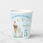 お尻ヒッポホレイバースデーパーティー 紙コップ (正面)