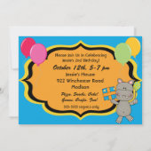 お尻ヒッポレイカスタム誕生日招待状 招待状 (裏面)