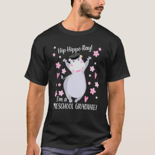 お尻ヒッポレイヒッポプリスクール卒業かわいいグラデーション Tシャツ