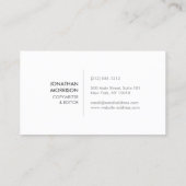 お尻ブラックダイヤモンドのダークグレー模様 名刺 (裏面)