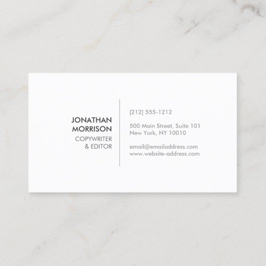 お尻ブラックダイヤモンドのダークグレー模様 名刺 (裏面)