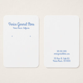 お尻ブルーイヤリングまたはジュエリー表示カード