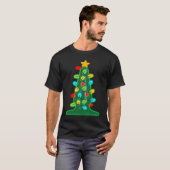 お尻プラグクリスマスツリークリスマスゲイ Tシャツ (正面フル)