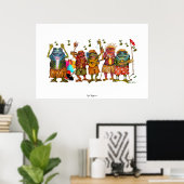 お尻ホッピンポスター ポスター (ホームオフィス)