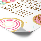 お尻ホレーベビーオンザウェイドヌベビーシャワーサイン ポスター (角)