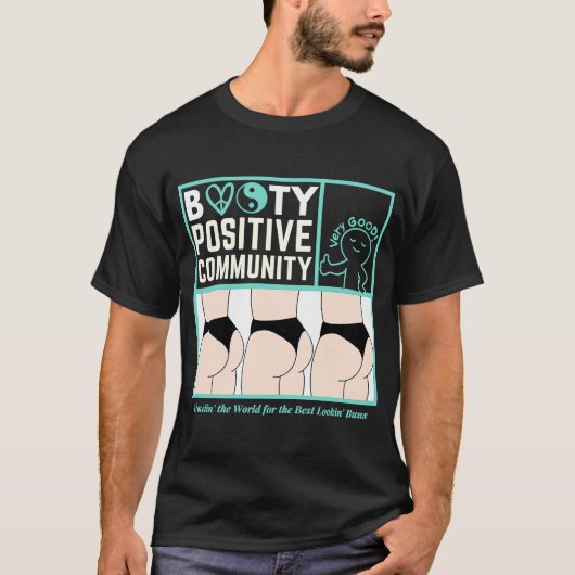 お尻ポジティブコミュニティ Tシャツ (正面)