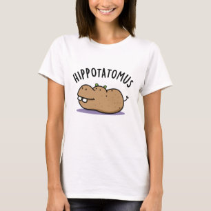 お尻ポテトムスおもしろいヒッポプン Tシャツ