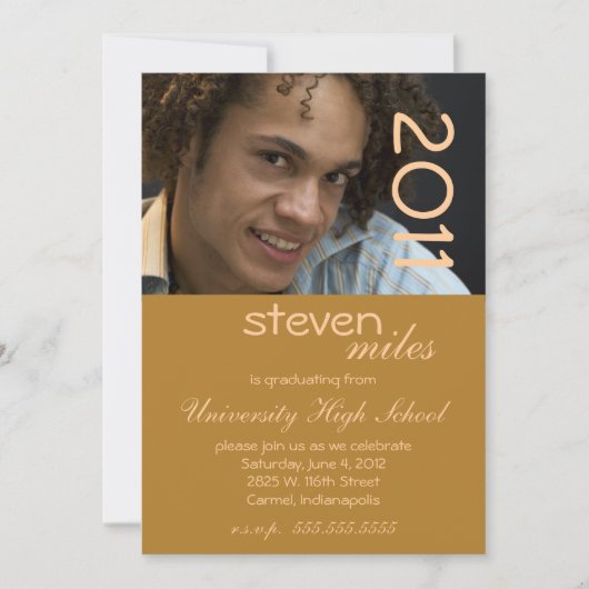 お尻マスタード卒業パーティーの招待 招待状 (正面)