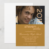 お尻マスタード卒業パーティーの招待 招待状 (正面/裏面)