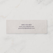 お尻ミュージシャンミニ名刺 スキニー名刺 (裏面)