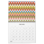 お尻モダンカラフルレトロ抽象芸術ファンタジーアート カレンダー (1月 2026)