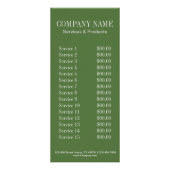 お尻モダングリーンダイヤモンド輝くファッションガーリー ラックカード (裏面)