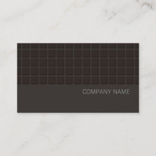 お尻モダンスクエアパターンブラック 名刺