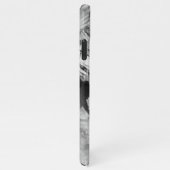 お尻モダンブラック・グレイ白ブラシストロークアートモチーフ iPhoneケース (右側)