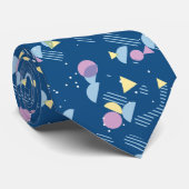 お尻モダン抽象芸術幾何学模様50sアートパターン ネクタイ (ロール)