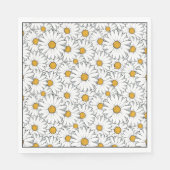 お尻ユニーク夏デイジーフローラルパタン水彩 スタンダードランチョンナプキン (正面)