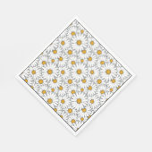 お尻ユニーク夏デイジーフローラルパタン水彩 スタンダードランチョンナプキン (角)