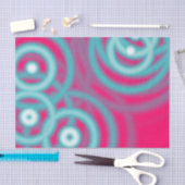 お尻レトロ中世紀暗い赤紫色ブルーモダンサークル 薄葉紙 (クラフト)