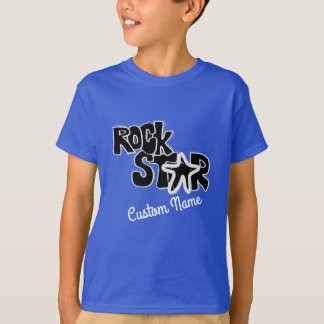 お尻ロックスターロックンロールスターキッズTシャツデザイン Tシャツ