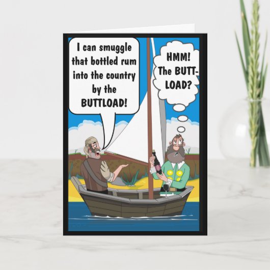 お尻ロードジョーク。カード カード (正面)