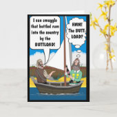 お尻ロードジョーク。カード カード (黄色い花)