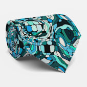 お尻ヴィンテージミッドセンチュリーモザイクアートパターン ネクタイ (ロール)