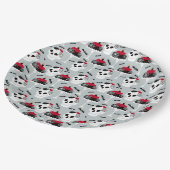 お尻不気味クローリースパイダーズスカルケーキハロウィーン ペーパープレート (アングル)